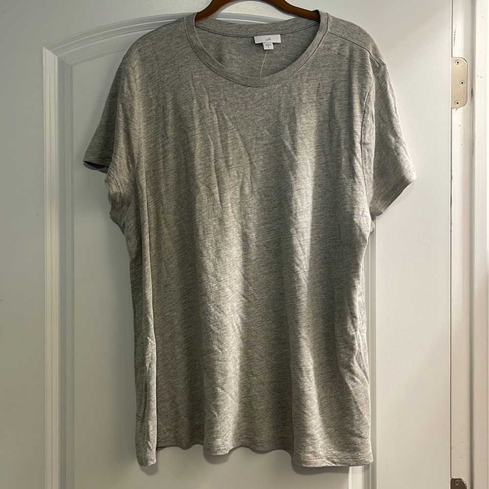 J Jill xl gray short sleeve t shirt nwt